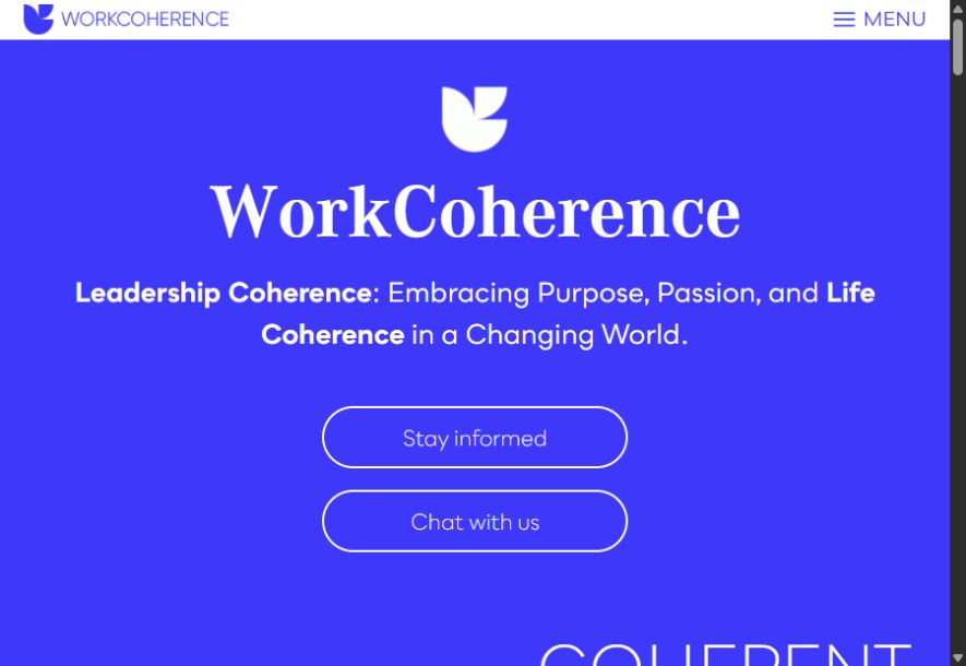 Projeto Work Coherence em fase de criação